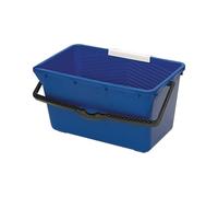 Nölle PROFI BRUSH Seau 18 l plastique bleu pour nettoyages de fenêtre