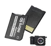 Noenaeni Lot de 2 adaptateurs de carte mémoire pour PSP 1000 2000 3000, micro SD vers PSP Memory Stick PRO Duo MagicGate, outils TF vers MS pour Playstation portable, appareil photo, Handycam