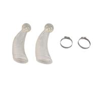 NOENNULL 1 paire de protections en corne de vache - Coins ronds épais en silicone pour bovins et chèvres avec 2 pinces - Accessoire de corne de protection souple