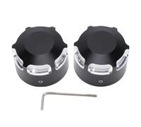 NOENNULL 2 Pièces Cache-écrous D'essieu Arrière en Alliage D'aluminium Couvercle D'écrou D'essieu Antirouille Bouchons D'écrou de Moto Remplacement pour Spyder Les Modèles à Partir de 2008