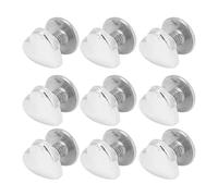 NOENNULL 20 Pcs Rivets en Forme de Coeur 8 Mm en Alliage de Zinc Petits Rivets à Vis en Forme de Coeur pour Cuir en Métal en de Décoration à Vis pour Sacs de Ceinture Chapeaux Vêtements Chaussures