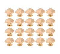 NOENNULL 20 Pcs Rivets Pyramidaux 10 Mm Rivets Pyramidaux Carrés en Métal et Vis PH Punk en Alliage de Zinc Boulons pour Sangles de Vêtements Sacs Projets en Cuir (Or)