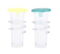 NOENNULL 2pcs Mini Citron Houleur Pp Manuel en Plastique Juicer Agrumes avec Couvercle à Vis pour Citron, Citron Vert Orange, Presse Fruit Portable pour la Cuisson, les Boissons