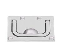 NOENNULL 316 Anneaux de Levage pour Bateau, carré de Miroir Marin en Acier Inoxydable, Portes D'accès, Couvercles de Trou D'homme à Appâts avec Haute luminosité et durabilité pour Navires, (76*56mm)