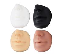 NOENNULL 4 PCS Perçage en Silicone Pratique Skin - Lèvre, Nez, Modèle de Sourcils pour et Entraînement de Maquillage Permanent, Affichage de Bijoux, Pratique sur le Coussin de Peau