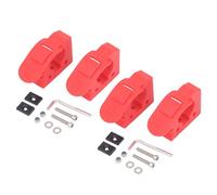 NOENNULL 4 Pièces Support de Montage de Galerie de Toit Pinces de Barre en Caoutchouc de Montage de Pelle Support de Mural de Pelle Réglable à 5 Vitesses Pince de Galerie de Toit pour Camion Fourgon