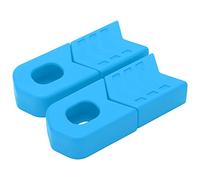 NOENNULL 4pcs Bike Crank Protector Caps Silicone Crankset Armor for DH FR AM XC Bikes, Universal Crank Boot Covers (Bleu)