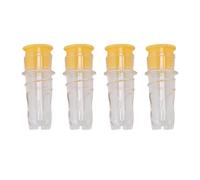 NOENNULL 4pcs Mini-Citron Squeezer Set - Press sur les Agrumes à Main pour Chaux, Orange et Citron, Boueur Manuel Portable pour la Cuisine, le Bar, le Voyage (Jaune)