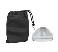 NOENNULL 6x Dôme de Longer Optique, Papier Portable Lecture de Loupe Acrylique, Vraie clarté de Couleur Loupe pour Carte de Livre de Journaux avec Stand, Décoration de la Maison,