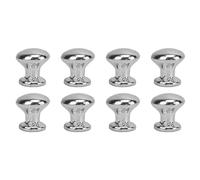 NOENNULL 8pcs Boutons de Poignée Miniature, 1:12 Échelle Miniature et Boutons de Tête, Poignées de Poignée de Traction en Métal de Style Poupée Simple de Style Poupée Pale (Argent)