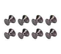 NOENNULL 8pcs Boutons de Poignée Miniature, 1:12 Échelle Miniature et Boutons de Tête, Poignées de Poignée de Traction en Métal de Style Poupée Simple de Style Poupée Pale (Noir)