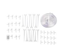 NOENNULL Accessoires de Système D'arrosage pour Plantes Kit D'arrosage Automatique pour Plantes avec 15 Goutteurs Réglables Tuyau d'eau de 32,8 Pieds pour Balcon de Jardin