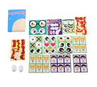 NOENNULL Activités d'apprentissage émotionnel Social Toys for Kids, Funs Faces Emotion Feeling Board avec 6 Crochets et 40 Pièces, Autism Sensory Toys for Hener Management, Calm Down