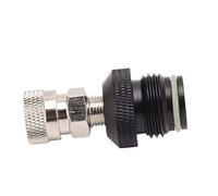 NOENNULL Adaptateur intérieur de réservoir de CO2, adaptateur de recharge de cylindre de CO2, adaptateur de recharge de gaz anti-fuite en alliage d'aluminium, tuyau 8 mm G1/2 14, raccord rapide