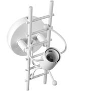 NOENNULL Applique Murale LED Art Moderne Décoration Applique E27 Créative pour Chambre D'enfants Restaurant Cuisine Métal Noir 11 "X 6,7" X 3,9 "Chambres D'enfants, Restaurants, Cafés (blanc)