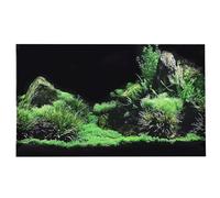 NOENNULL Autocollant de Décoration D'aquarium, Signal D'auto-adhésif Seafloor Water Grass Background Decoration Painting PVC Autocollant avec une Méthode de Pâte Facile pour une (91 * 50cm)