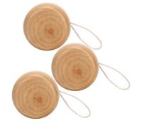 NOENNULL Bois Yo-Yo Artisanat Fait à la Main Journal Couleur Mini Rond Bricolage bébé Jouets en Bois pour la Coordination œil-Main, 3 Pièces 1,9 Pouces - pour Les Enfants
