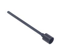 NOENNULL Bougie Noire en Acier Inoxydable avec Une Longue Poignée, la Tête Rotative, L'extinction de sécurité pour Les Bougies Parfumées et Pilier. Empêche la Mèche Qui Coule, Allonge la