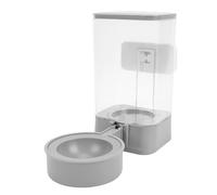 NOENNULL Bouteille d'eau suspendue pour lapin - 1,5 l - Grande capacité - Couvercle rechargeable - Pas de traces d'eau - Gris