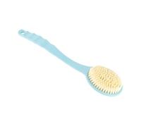 NOENNULL Brosse de Douche à Long Manche, épurateur Corporel pour le Nettoyage du Dos, Anti-Stress, Matériau Capillaire Doux pour le Bain et la Douche (Bleu)