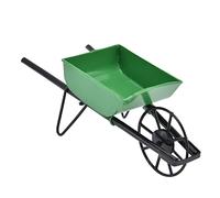 NOENNULL Brouette Miniature en Métal pour Maison de Poupée 1:12, Chariot de Jardin Décoratif Compact pour Maison de Poupée, Accessoires de Meubles, Cadeaux pour Enfants