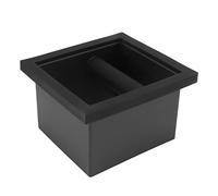 NOENNULL Cake Knock Box PTFE Steel Bottomless Espresso Knock Box Chute for Espresso Coffee Cakets, Bodet de Déchets de Bureau intégré pour Le Bureau de café Commercial