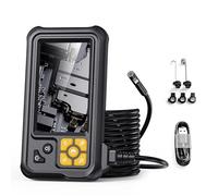 NOENNULL Caméra Endoscopique avec Briquet Caméra Endoscopique Industrielle à Double Objectif de 8 Mm 1080p HD Écran 4,3 '' D'inspection Industrielle LCD IP67 WATERFORD POUR LE (10m)