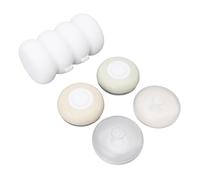 NOENNULL Capsules de Voyage, 4 Bouteilles de Voyage avec étui, Petits Récipients de en Plastique, Articles de Toilette, Pots de Maquillage Cosmétiques Rechargeables, Crème, Pâte de Gel