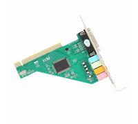 NOENNULL Carte Son Précise avec 120 DB SNR pour Ordinateur de Bureau Interne Karte Stereo Surround Puce de Signal CMI8738, pour 98/2000/XP/NT - 1 X Carte Son 1 X Disque Optique