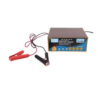 NOENNULL Chargeur de Batterie de Voiture 400 W, écran LCD Intelligent, Désulfateur de Charge Automatique, pour Moto, Bateau, Protection Contre Les Surintensités et Les Courts-Circuits, (Bouchon UE)