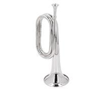 NOENNULL Clapet en C, 11 cm de diamètre, embouchure de 34 cm de hauteur, embout en laiton argenté, trompette pour orchestre, remplacement d'instrument de marche