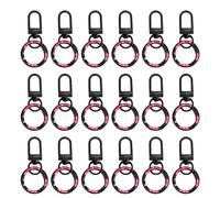 NOENNULL Classe de Griffe de Homard 18pcs, Anneaux Clés à Ressort en Alliage de Zinc avec Crochets Pivotants, Clips Déclencheurs pour la Fabrication de Bijoux, Clés, Charmes de Sacs, (Noir)