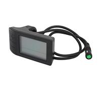 NOENNULL Compteur D'affichage LCD pour Vélo électrique, Contrôle Multifonctionnel étanche pour L'équitation en Extérieur, Matériau ABS avec Connecteur 5 Broches, Compteur de Conversion de Vélo 24V