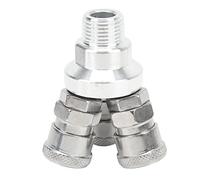 NOENNULL Coupleur Rapide de Type Universel, Double Joint Mat, Résistance à Haute Pression pour Petits Pistolets à Air