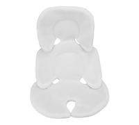 NOENNULL Coussin de Siège D'auto pour Nourrisson - Oreiller de Soutien à la Tête et Corporelle Respirante pour les Nouveau-nés, Ajustement Universel pour les Sièges D'auto, les (Blanc)