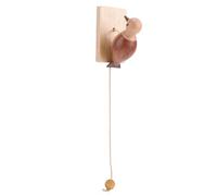 NOENNULL Couvercle de Porte Décoratif de Forme D'oiseau Heurtoir Porte à la Main Porte-porte en Bois avec Corde de Traction pour la Maison, le Magasin, L'entrée du Restaurant