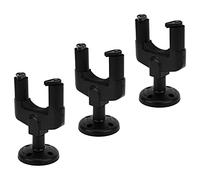 NOENNULL Crochets Muraux pour Guitare, Supports de Montage Noirs Robustes pour ukulélé Basse, en Plastique pour Usage Domestique en Studio