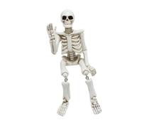 NOENNULL Décorations de Statue de Squelette d'halloween, Ornement de Squelette Complet du Corps, Sculpture de en Résine Innovante pour Jardin de Maison, Décoration de Festival Fantôme, Jardin