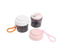 NOENNULL Distributeur de Flacons de Comprimés Portable Anti Mix 4 Compartiments Solution de Voyage Compacte pour L'organisation Quotidienne des Médicaments, Courts Voyages - Plastique de qualité