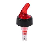 NOENNULL Doseur de 30 ml avec bec verseur pour bouteille d'alcool, distributeur de boisson en plastique double fonction pour vin, whisky, cocktails, barman - Bec doseur précis (rouge)