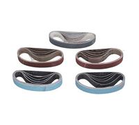 NOENNULL Ensemble de Bandes Abrasives, Assortiment de 30 Pièces, Affûteur de Couteaux, Jeu de Bandes de Papier de Verre, 80, 120, 240, 400, 800, 1000 (3/4 po 12 po)