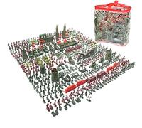 NOENNULL Ensemble de Jouets Mini Soldier Men - 100 Pièces Soldat de L'armée avec et Véhicules - Figures Militaires en Plastique Durables