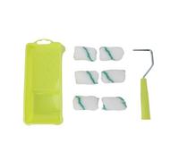 NOENNULL Ensembles D'Outils de Peinture, Ensemble de Rouleaux à Peinture, Mini Ensemble de Rouleaux à pour la, Petit Rouleau et Plateau, Outils de DIY pour Peindre le Bois et les Rebords de