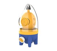 NOENNULL Extracteur manuel de machine à oeufs d'oeufs d'or, centrifugeuse portative d'oeufs avec bol pour œufs d'or cuits, Shaker en silicone, fouet, mélangeur de jaune avec ficelle, (Version