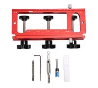 NOENNULL Gabarit de Charnière de Porte, Ensemble de Modèles de Charnière de Porte en Alliage D'aluminium pour Routeur, Gabarit D'insertion Réglable, Convient aux Charnières de Longueur et