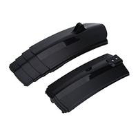 NOENNULL Garde-boue avant et arrière pour vélo de route avec lumière LED (noir)