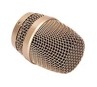 NOENNULL Grille en Maille à Rotule de Microphone Précise avec Coton Résistant aux éruptions pour Baier 780 790 - Acier Inoxydable doré - Remplacement Idéal pour Veda M3 M5, 3,8 X 6,6 Cm