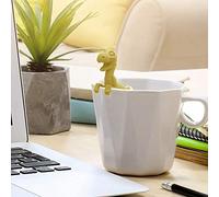 NOENNULL Infuseur à thé en Forme de Dinosaures, Résistant à la Chaleur, Joli bébé Dinosaure, Passoire à thé pour la Maison, le Bureau, les Voyages, Filtre à en Silicone Haute Température (Jaune)