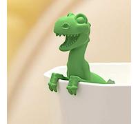 NOENNULL Infuseur à thé en Forme de Dinosaures, Résistant à la Chaleur, Joli bébé Dinosaure, Passoire à thé pour la Maison, le Bureau, les Voyages, Filtre à en Silicone Haute Température (Verte)