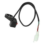 NOENNULL Interrupteur de Commande de Guidon Durable à 3 Vitesses de 22 Mm pour Moto, Vélo électrique Tout-terrain, Installation Facile pour Guidon de VTT 7/8", Plastique + Métal